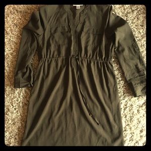 Motherhood Maternity olive green dress